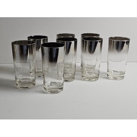 Set of 8 Dorothy Thorpe Silver Hombre Glasses - Picture 1 of 3